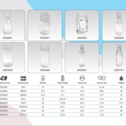 Clear Glass Sauce Bottles 30ml - 45ml